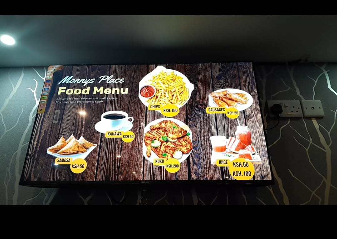 digital menu board